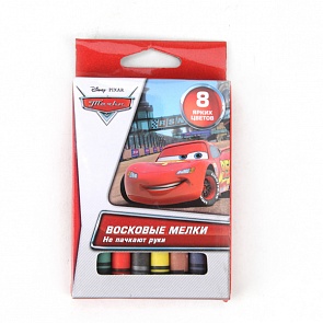 Набор восковых мелков «Disney Тачки», 8 цветов, диаметр 8 мм. (Multi Art, ZHS-8-8/DCsim)